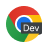Логотип Chrome для разработчиков.