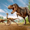 значок с изображением динозавра