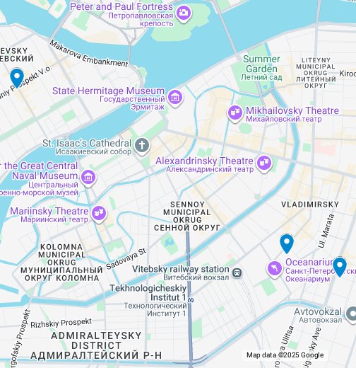 карта гугл санкт