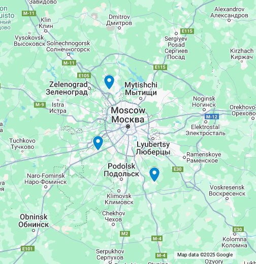 Карта аэропортов москвы