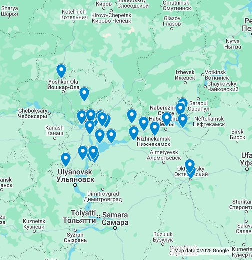 Карта мест в сирене