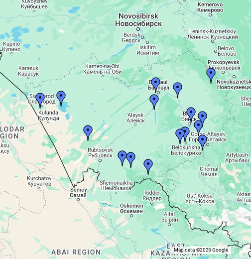 Карта алтайского края гугл карты