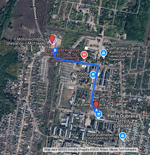 Петра дубрава карта со спутника