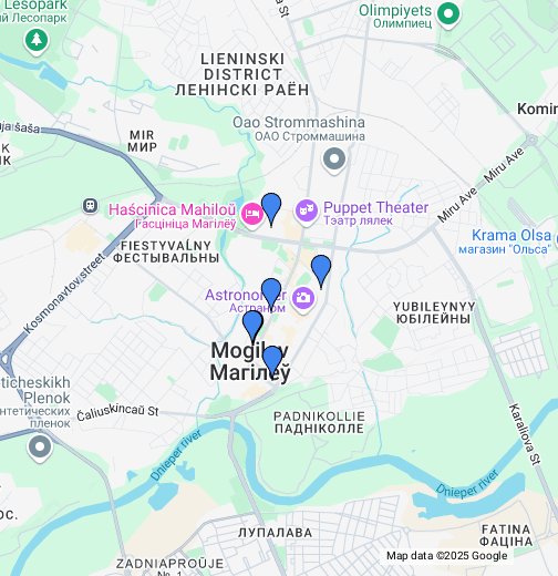 Карта гугл могилев минск