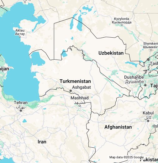 Туркменистан гугл карта