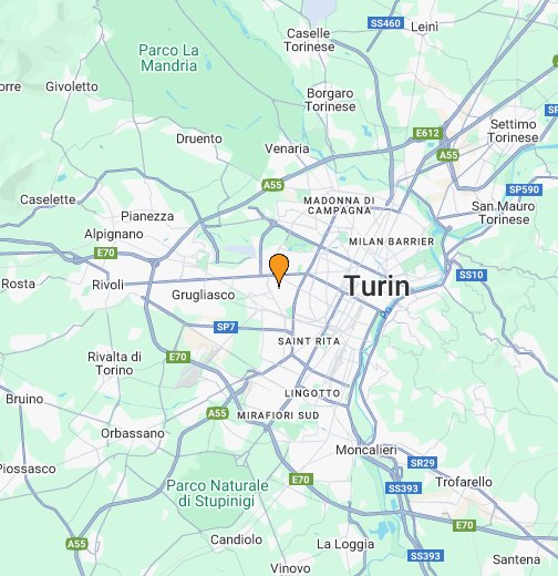 Карта города турин