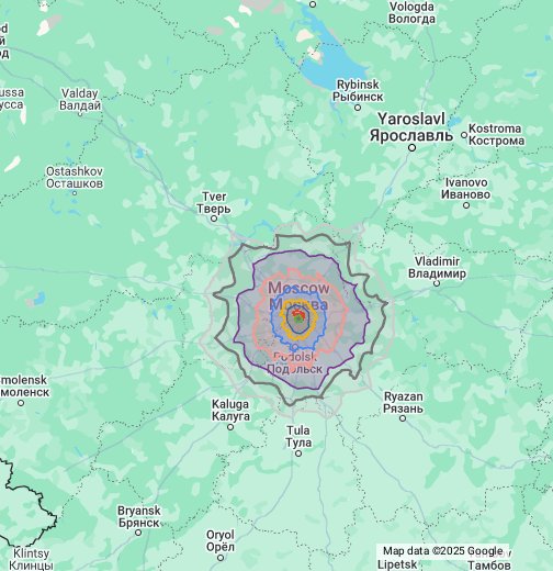 Карта подмосковья гугл