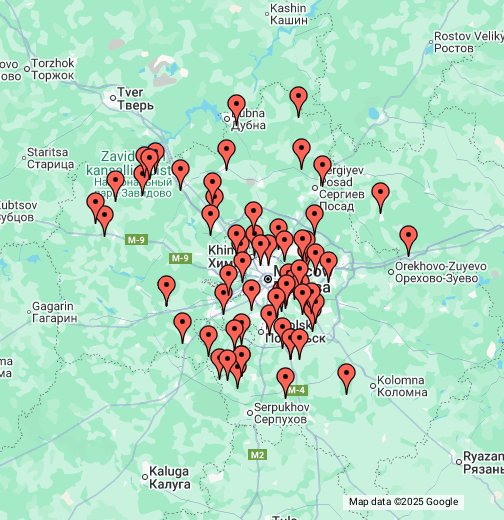 Карта платных водоемов московской области