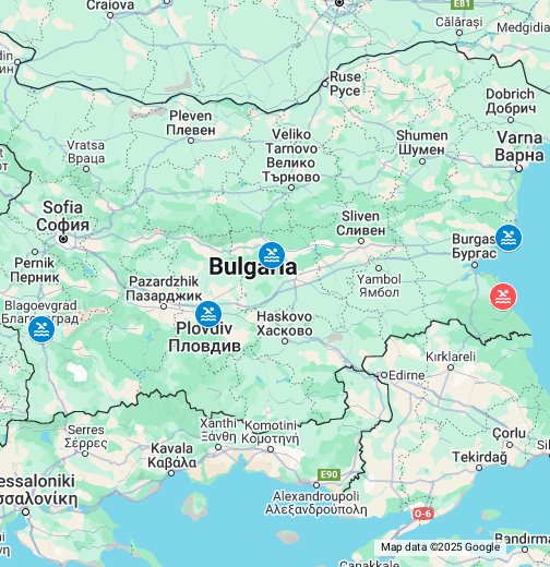 Карта болгарии гугл