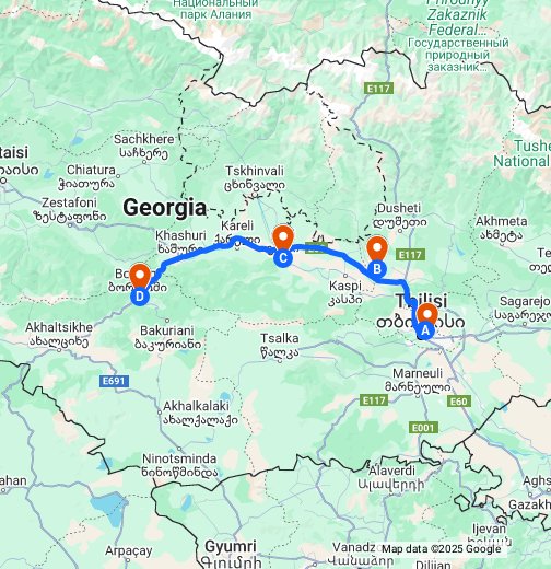Карта боржоми на русском языке