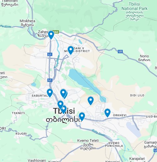 Центр тбилиси карта