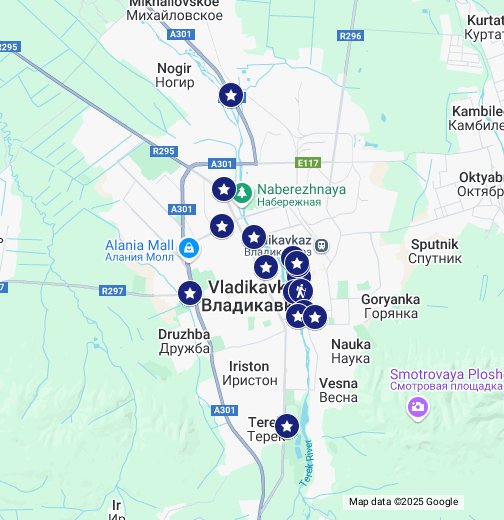 Карта владикавказа гугл