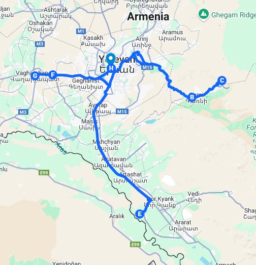 Карта гугл ереван
