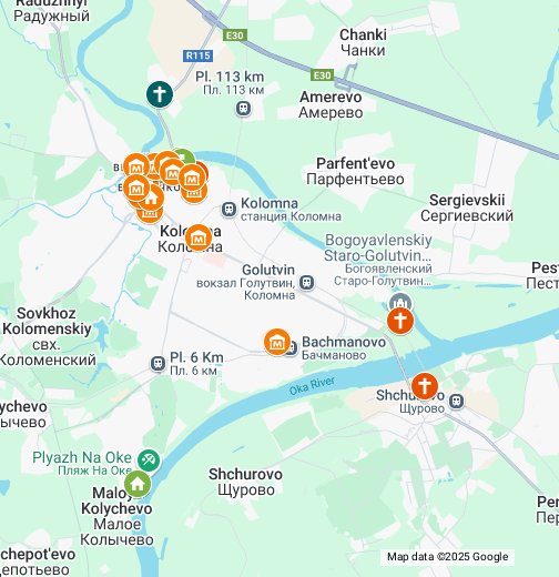 Карта коломны гугл